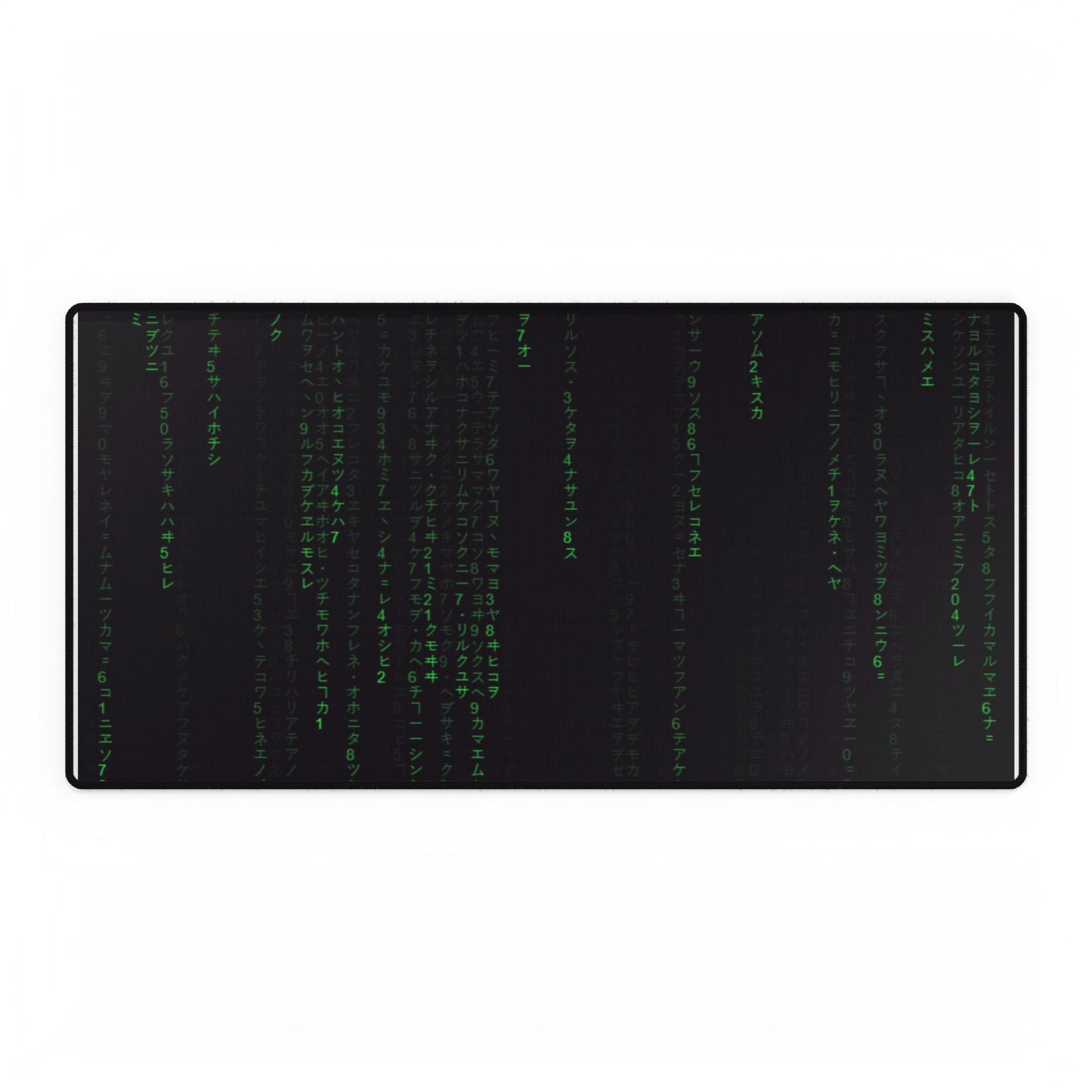 Matrix Code Gaming Desk Mat — Large RGB-Style Keyboard Mouse Pad