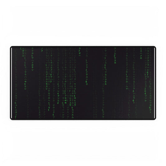 Matrix Code Gaming Desk Mat — Large RGB-Style Keyboard Mouse Pad