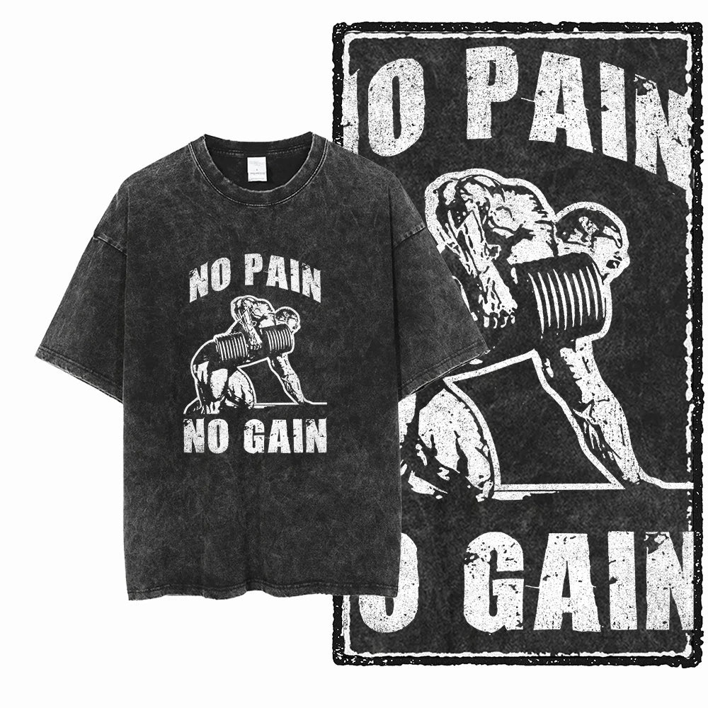 YG Elite Bodybuilding™ Acid-Wash Premium Cotton Tee