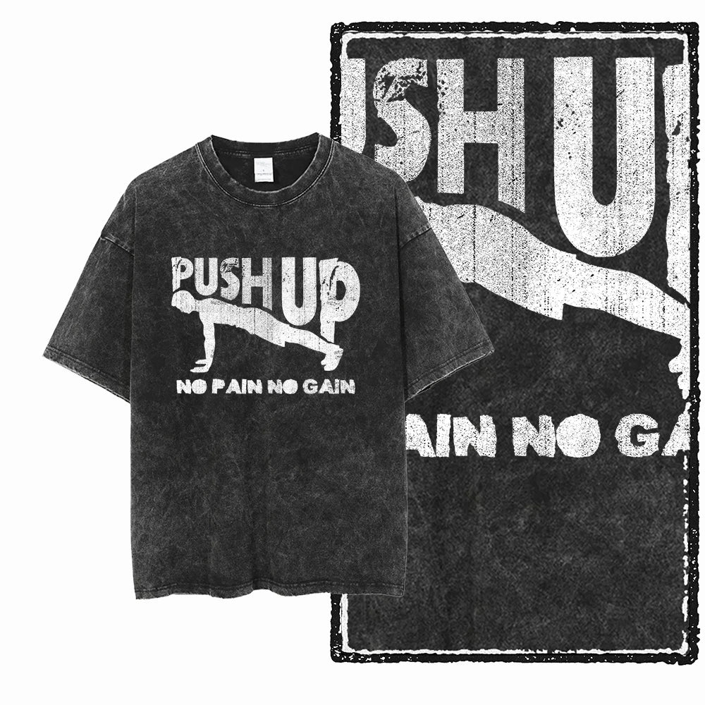 YG Elite Bodybuilding™ Acid-Wash Premium Cotton Tee