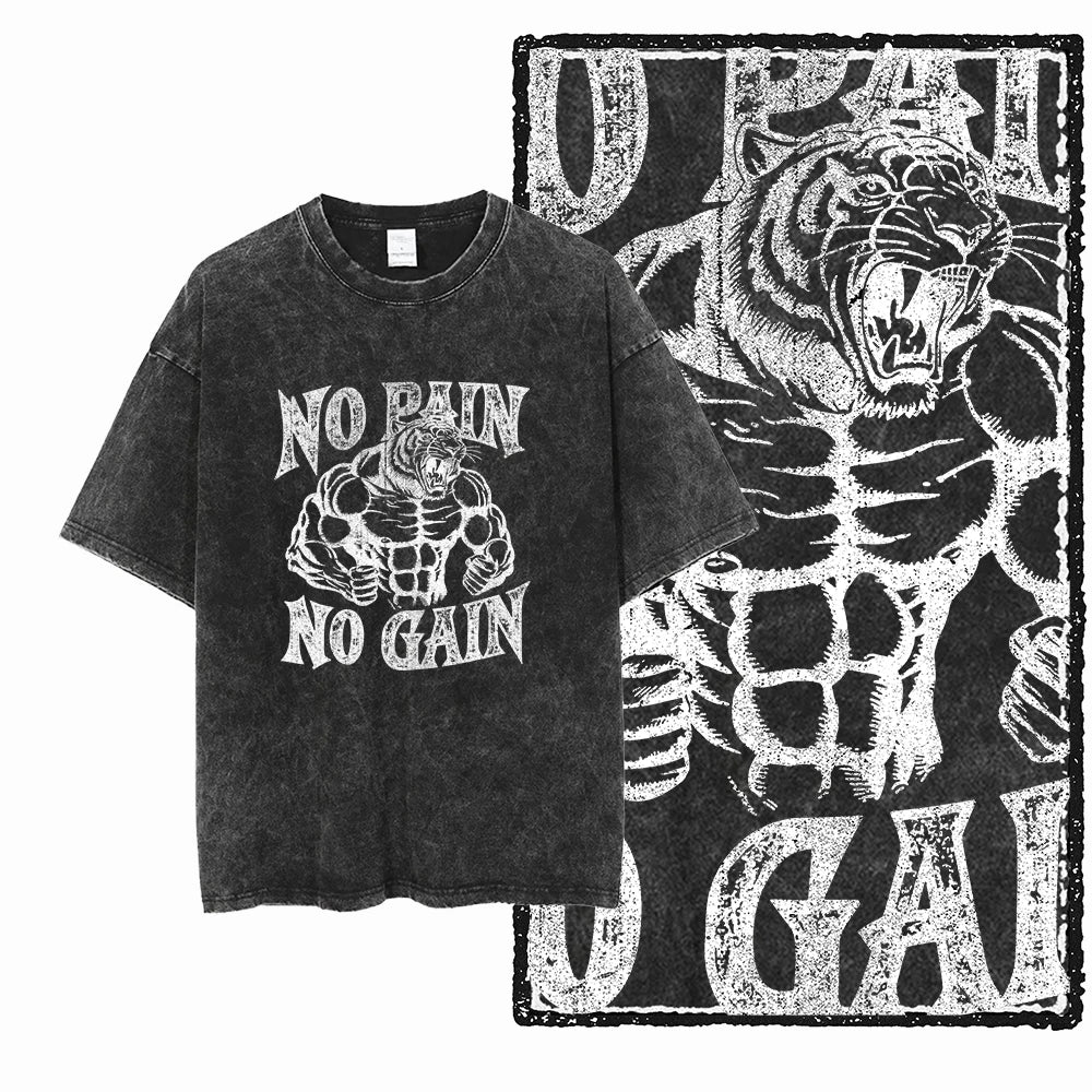 YG Elite Bodybuilding™ Acid-Wash Premium Cotton Tee