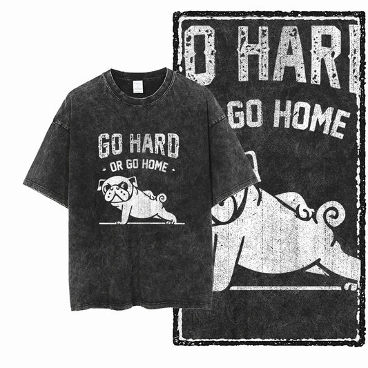 YG Elite Bodybuilding™ Acid-Wash Premium Cotton Tee