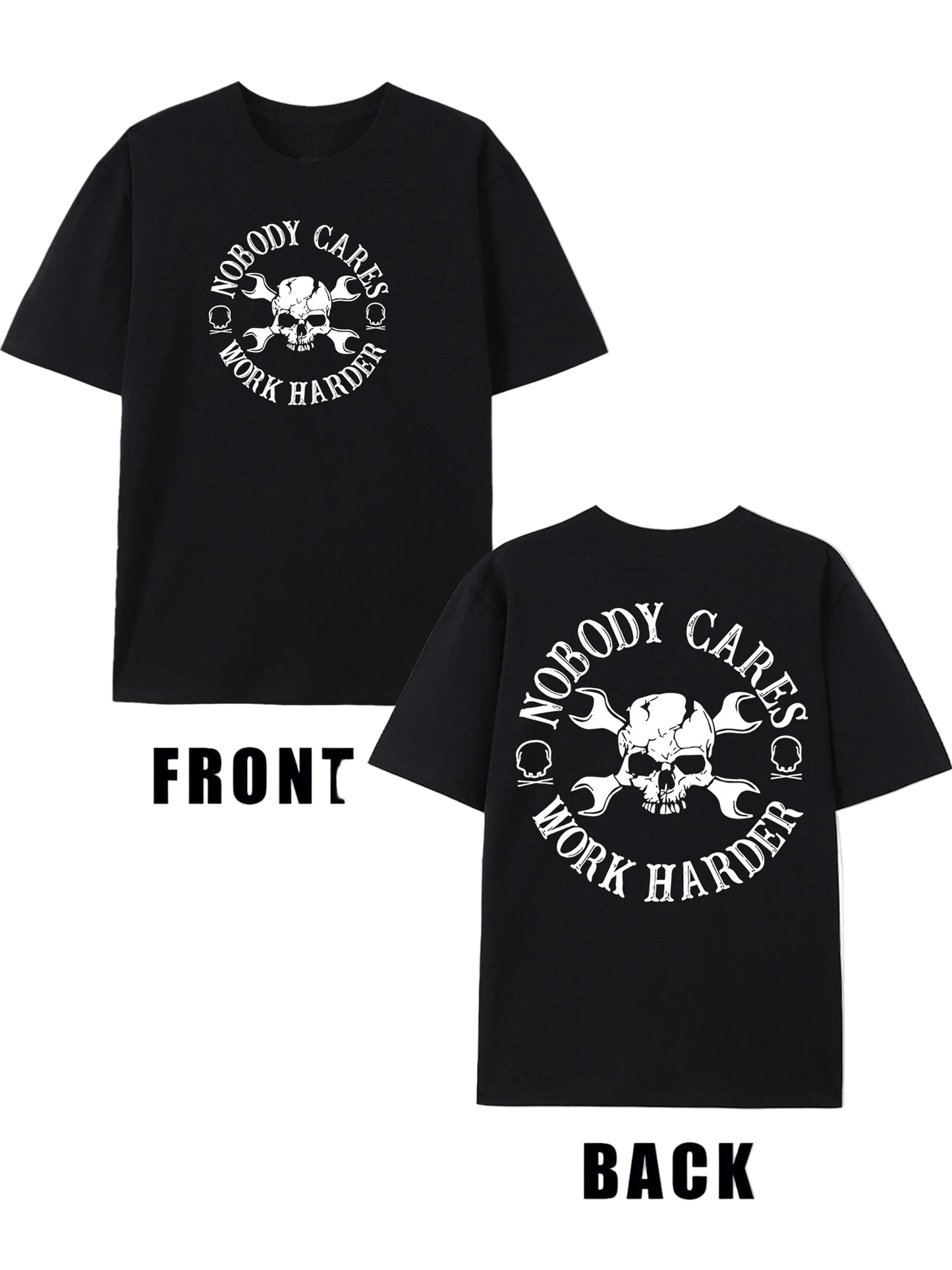 Cotten Short Sleeve T shirt Nobody Cares