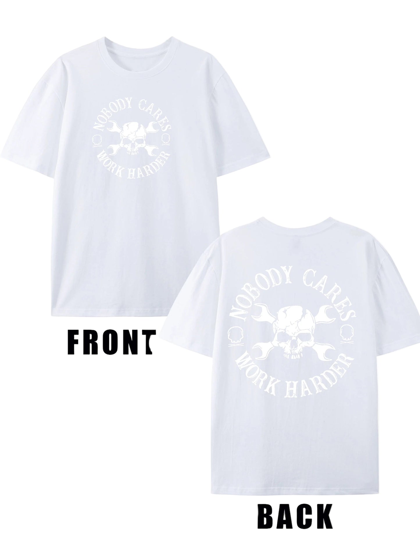 Cotten Short Sleeve T shirt Nobody Cares