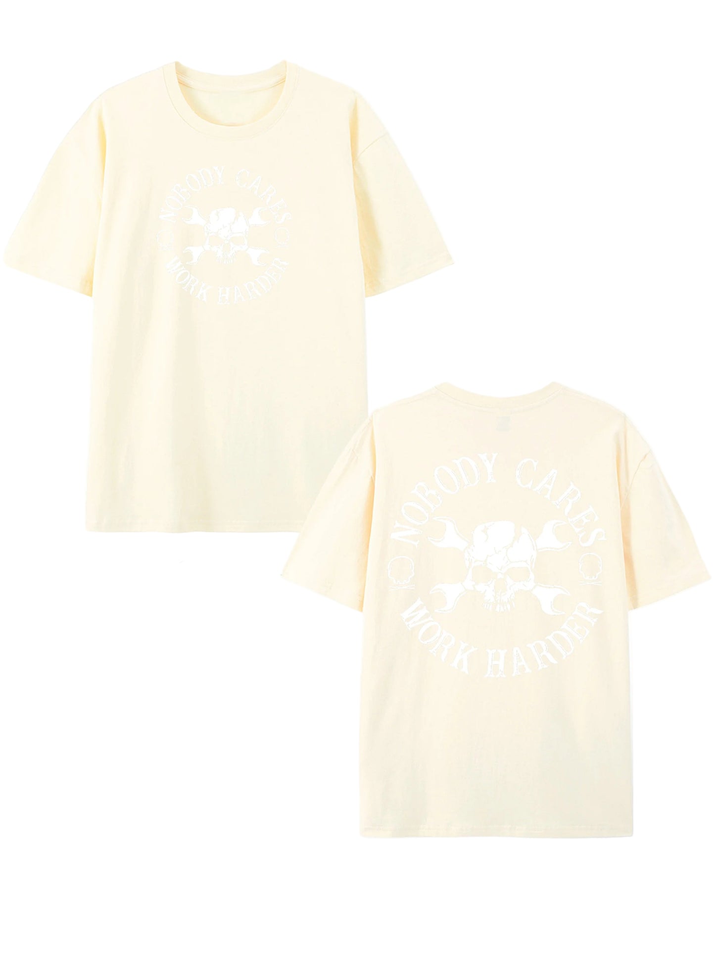 Cotten Short Sleeve T shirt Nobody Cares